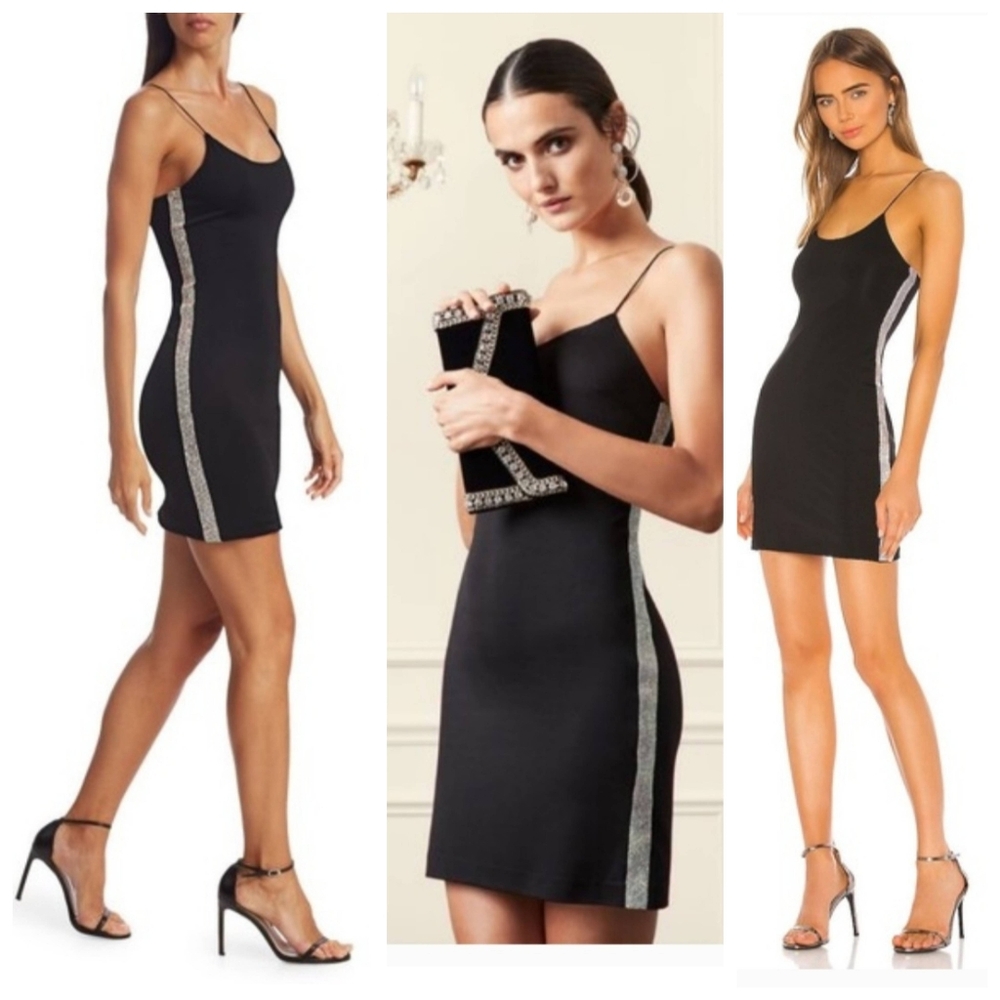 Alice + Olivia Noni Embellished Mini Bodycon Dress size 2